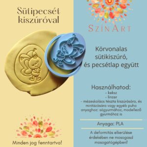 Méhecske sütipecsét kiszúróval