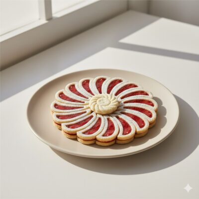 Virág formájú legyező sütiszett