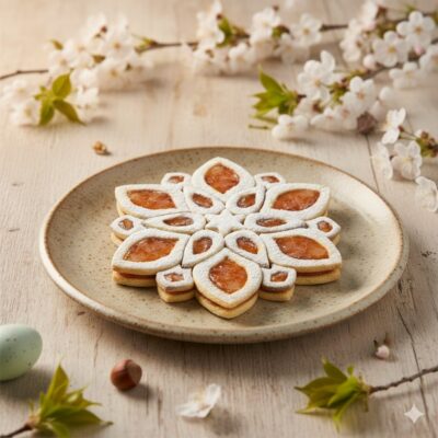 Virág formájú sütiszett