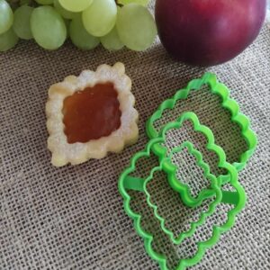 Rombusz linzer kiszúró szett fodros rombusz mintával