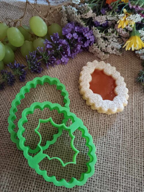 Ovális linzer kiszúró szett