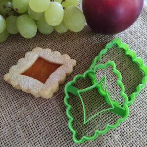 Rombusz linzer kiszúró szett rombusz mintával