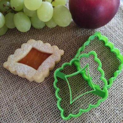 Rombusz linzer kiszúró szett rombusz mintával