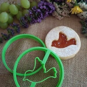 Linzer karika kiszúró szett madár mintával