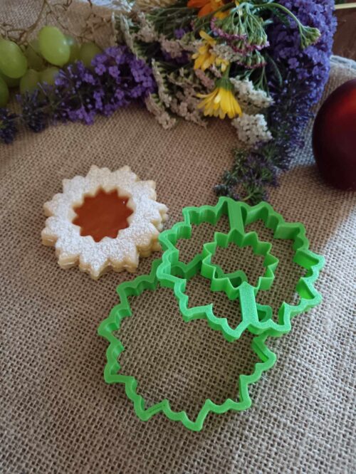 Dobócsillag formájú linzer kiszúró szett