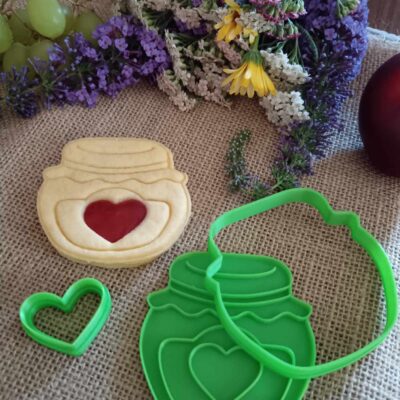 Nagymama mézes csupra linzer kiszúró és mintázó