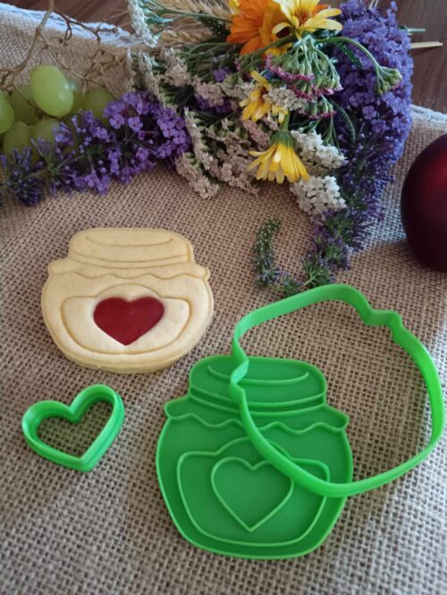 Nagymama mézes csupra linzer kiszúró és mintázó