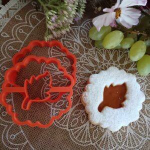 Linzer kiszúró szett levéllel
