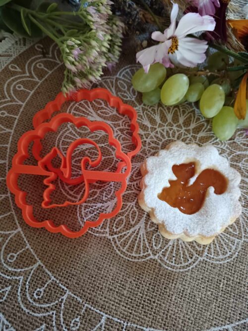 Linzer kiszúró szett mókussal