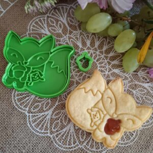 Róka koma süni pajtival linzer kiszúró és mintázó