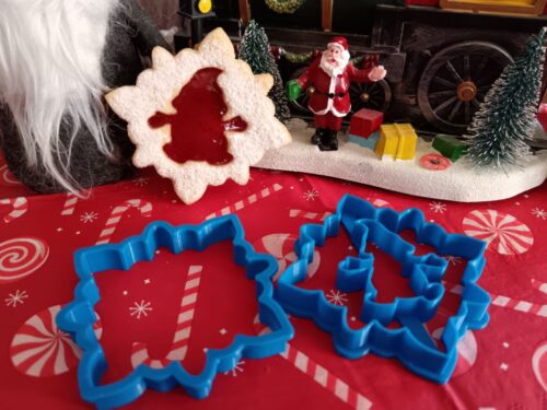 Csillag linzer kiszúró szett manóval