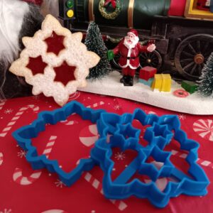Csillag linzer kiszúró szett csillag mintával