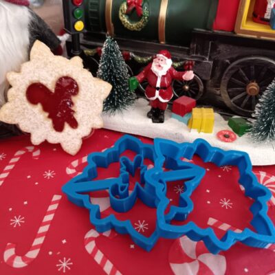 Csillag linzer kiszúró szett cukorpálcákkal