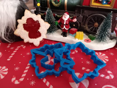 Csillag linzer kiszúró szett angyalkával