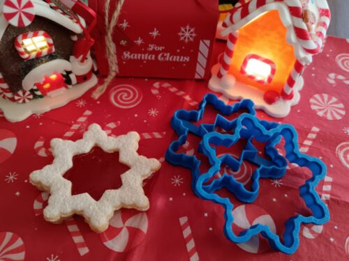 Hópehely nagy csillaggal linzer kiszúró szett