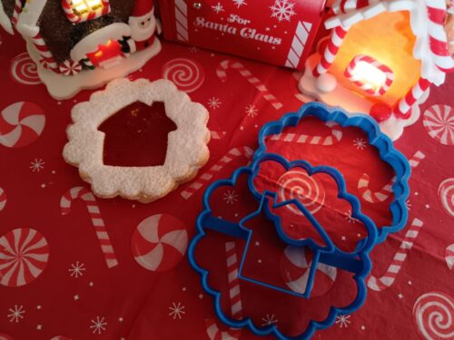 Linzer kiszúró szett házikóval