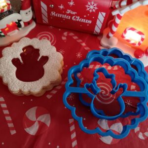 Linzer kiszúró szett hóemberrel
