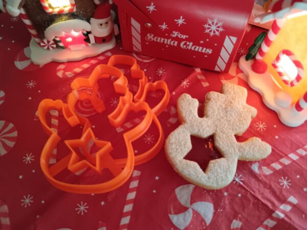 Hóember csillaggal linzer kiszúró szett