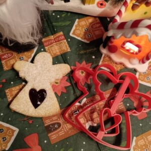 Körvonalas angyalka linzer kiszúró szett