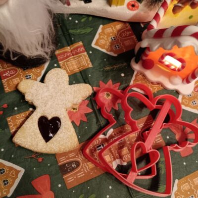 Körvonalas angyalka linzer kiszúró szett