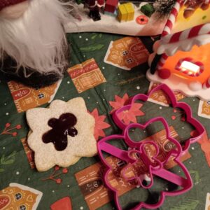 Csillag linzer kiszúró szett mézivel
