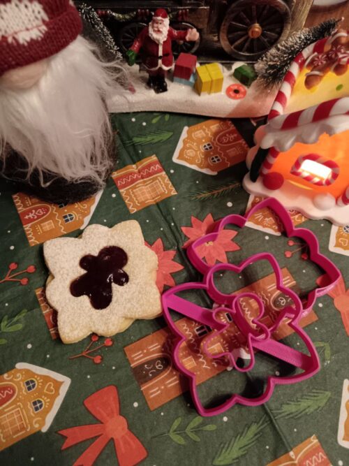 Csillag linzer kiszúró szett mézivel