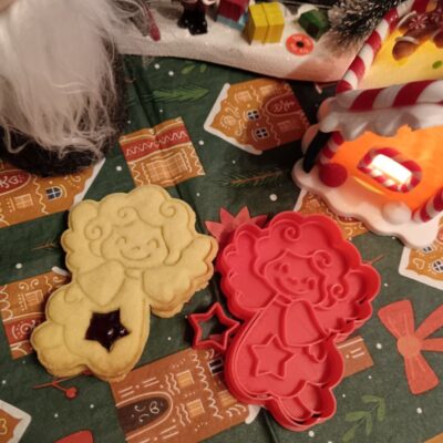 Panka csillaggal a pocakján linzer kiszúró és mintázó