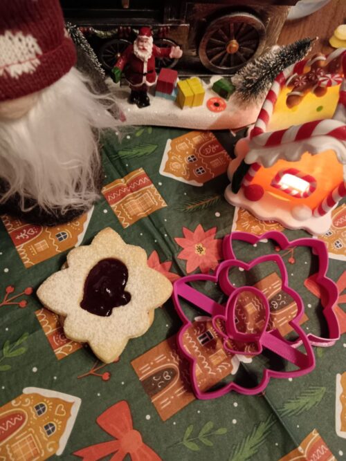 Csillag linzer kiszúró szett kesztyűvel
