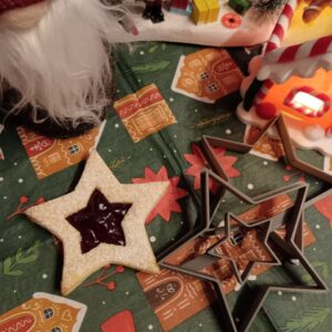 5 ágú csillag linzer kiszúró szett csillaggal