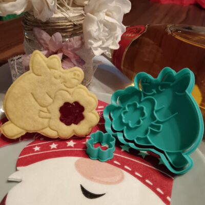 Szerencsemalacka linzer kiszúró szett és mintázó