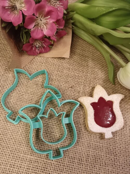 Édes tulipán linzer kiszúró szett