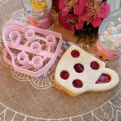 Pöttyös bögre linzer kiszúró szett