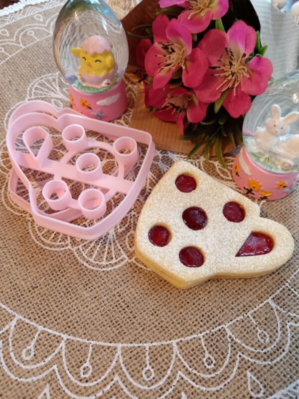 Pöttyös bögre linzer kiszúró szett