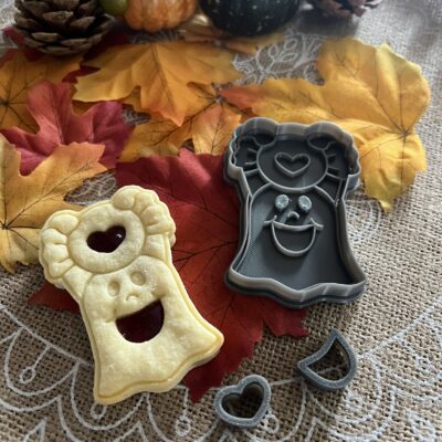 Cukor-kísértet linzer kiszúró szett és mintázó