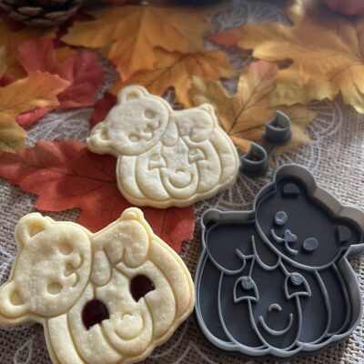 Vidám mackótöki – linzer kiszúró szett és mintázó