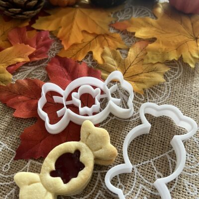 Boo-cukor linzer kiszúró szett és mintázó