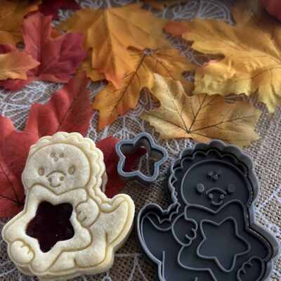 Csillagbarát dínó linzer kiszúró szett és mintázó