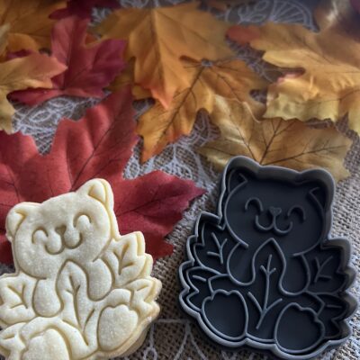 Őszi manómaci linzer kiszúró szett és mintázó