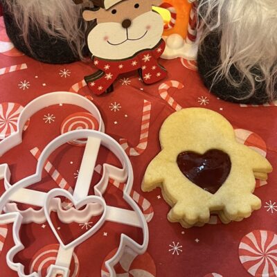 Szívszerelmes pingvin linzer kiszúró szett