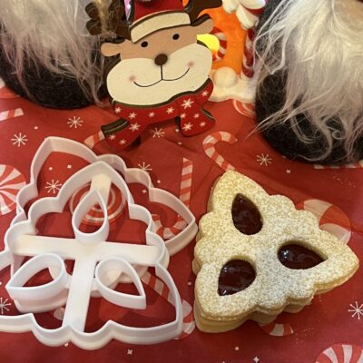 Téli csillaglevél linzer kiszúró szett