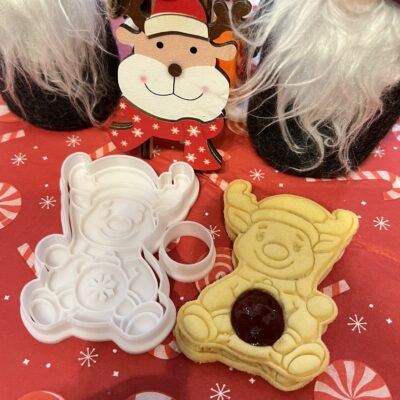 Pocakpihe rénszarvas linzer kiszúró szett és mintázó