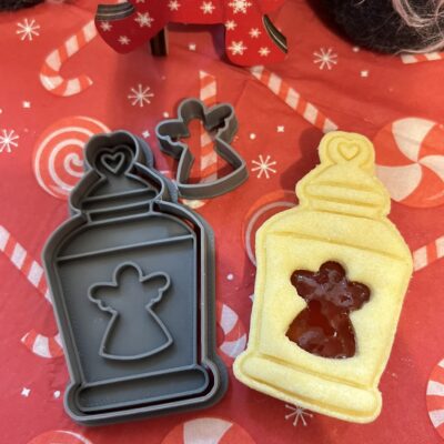 Angyalkás lámpás linzer kiszúró szett és mintázó