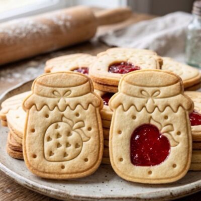 Eperlekváros kincsesüveg linzer kiszúró szett