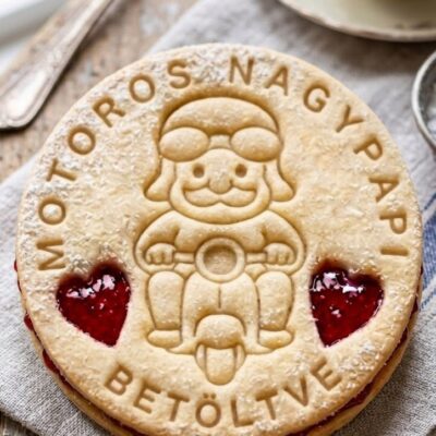 Papa újratöltve linzer kiszúró szett