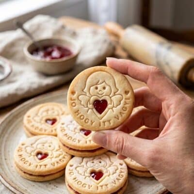 Lekváros kisangyal linzer kiszúró szett