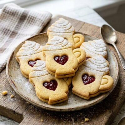 Lekváros latte linzer kiszúró szett